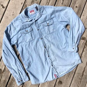 Vintage Wrangler Denim Button Up Top